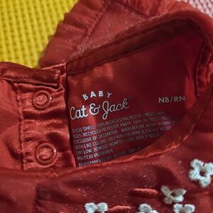 Red valentine baby dress